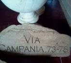 The Stone to write and remember:Plates in travertine and marble.